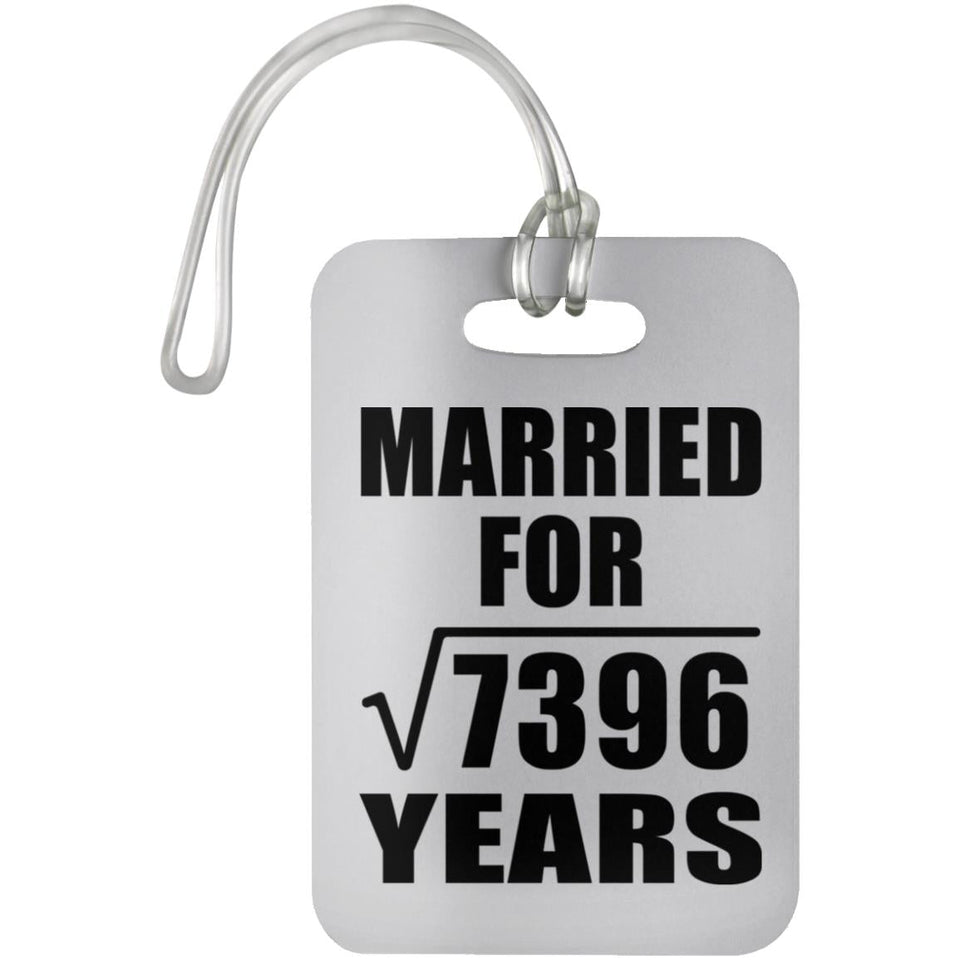 86th Anniversary Married For Square Root of 7396 Years - Luggage Bag Tag