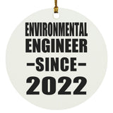 Environmental Engineer Since 2022 - Circle Ornament