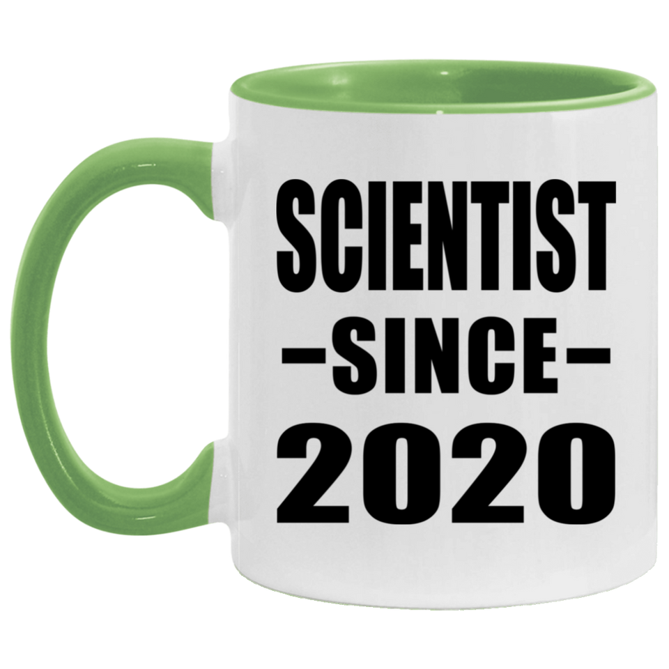 Scientist Since 2020 - 11oz Accent Mug Green