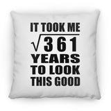 19th Birthday Took Square Root of 361 Years To Look Good - Throw Pillow