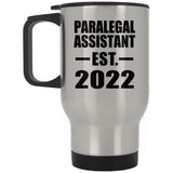 Paralegal Assistant Established EST. 2022 - Silver Travel Mug