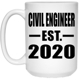 Civil Engineer Established EST. 2020 - 15oz Coffee Mug