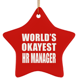 World's Okayest HR Manager - Star Ornament