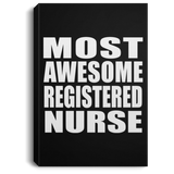 Most Awesome Registered Nurse - Canvas Portrait