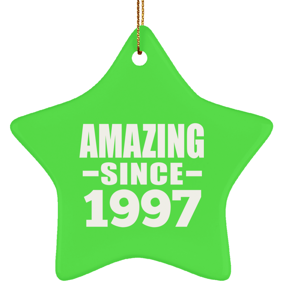 27th Birthday Amazing Since 1997 - Star Ornament