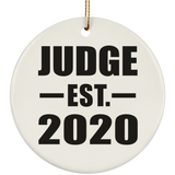 Judge Established EST. 2020 - Circle Ornament
