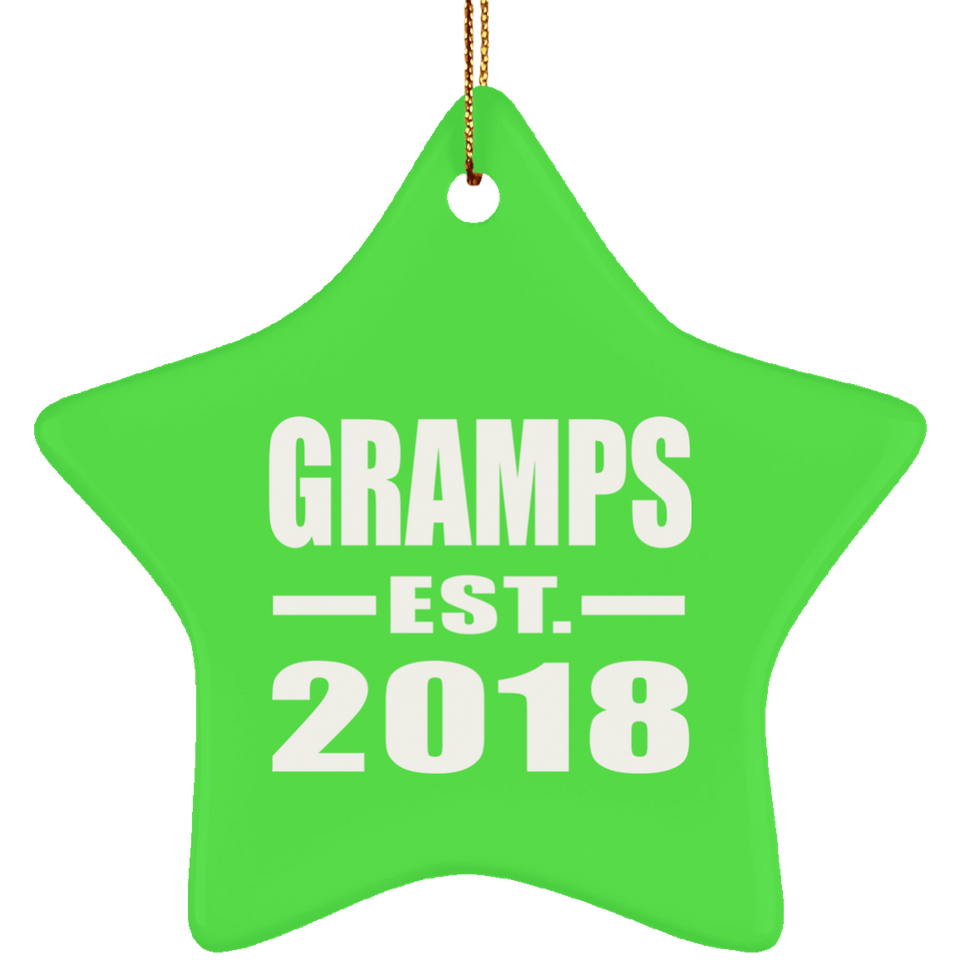 Gramps Established EST. 2018 - Star Ornament