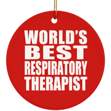 World's Best Respiratory Therapist - Circle Ornament