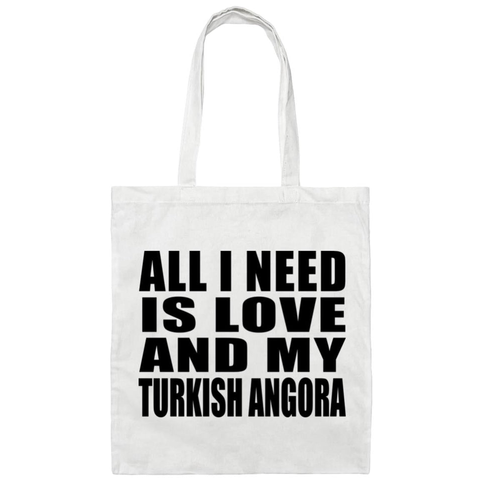 All I Need Is Love And My Turkish Angora - Tote Bag White