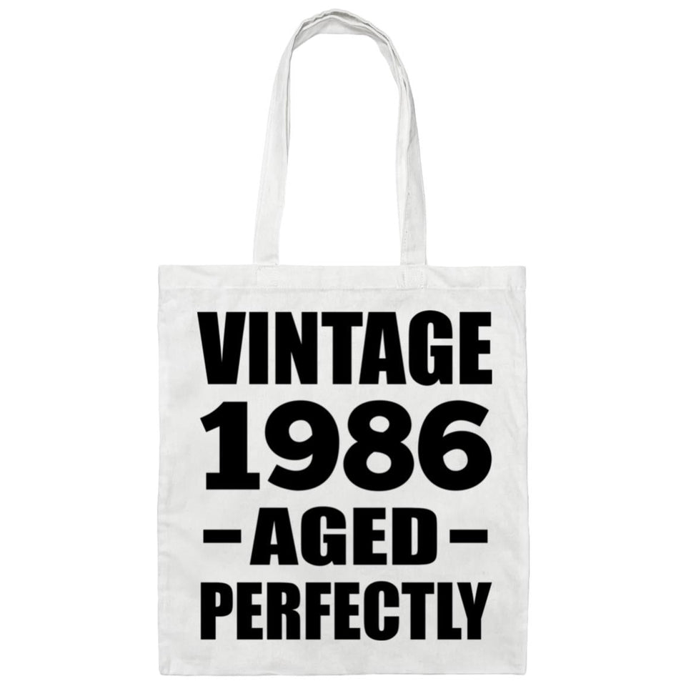 38th Birthday Vintage 1986 Aged Perfectly - Tote Bag White