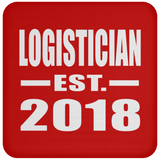Logistician Established EST. 2018 - Drink Coaster