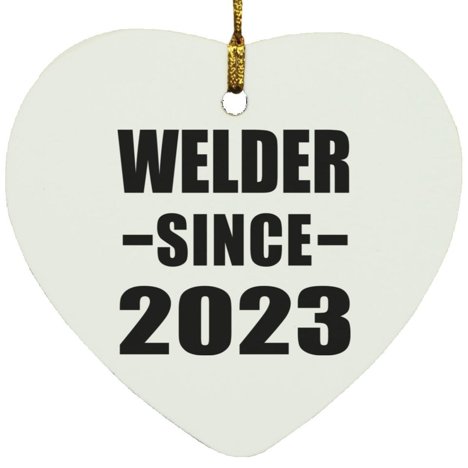 Welder Since 2023 - Heart Ornament