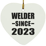 Welder Since 2023 - Heart Ornament