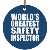 World's Greatest Safety Inspector - Circle Ornament