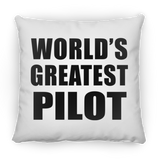 World's Greatest Pilot - Throw Pillow
