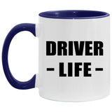 Driver Life - 11oz Accent Mug Purple