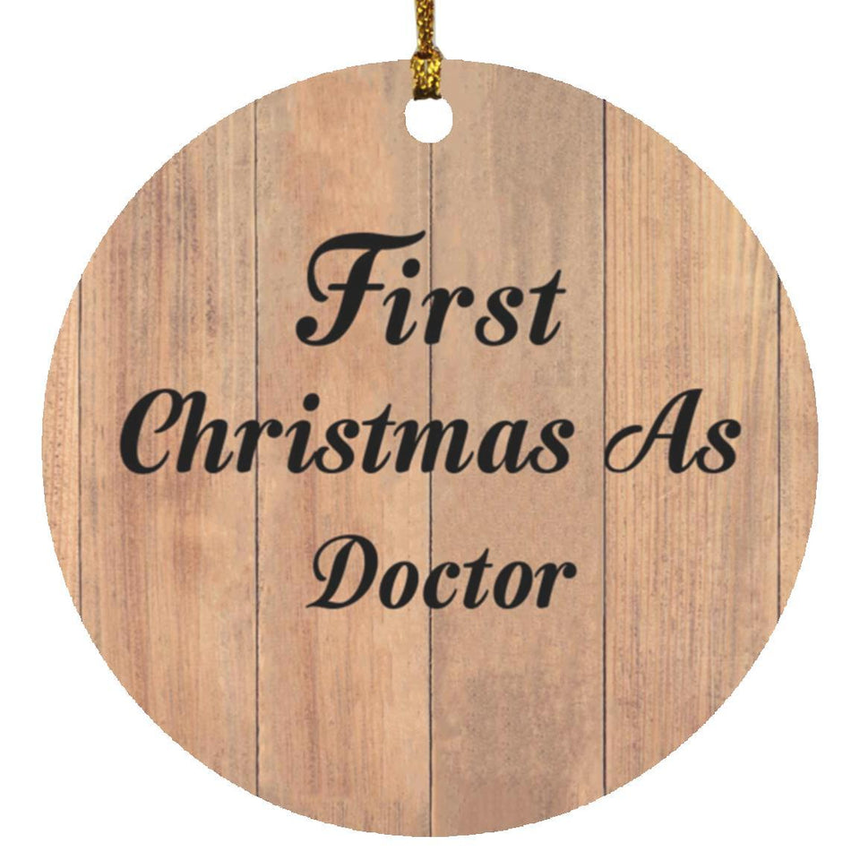 First Christmas As Doctor - Circle Ornament C