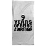 9th Birthday 9 Years Of Being Awesome - Hand Towel