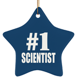 Number One #1 Scientist - Star Ornament