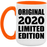 4th Birthday Original 2020 Limited Edition - 15oz Accent Mug Orange
