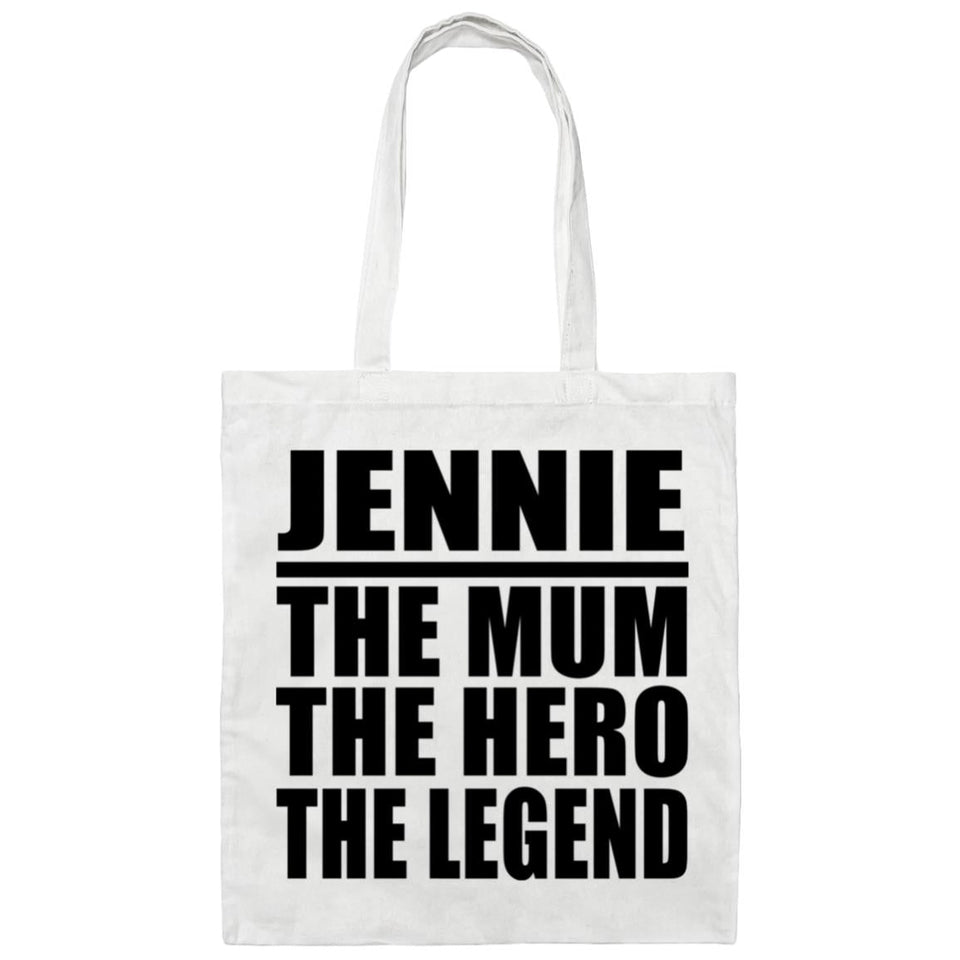 Jennie The Mum The Hero The Legend - Tote Bag White