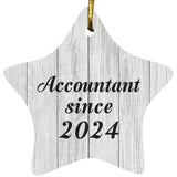 Accountant Since 2024 - Star Ornament F