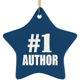 Number One #1 Author - Star Ornament
