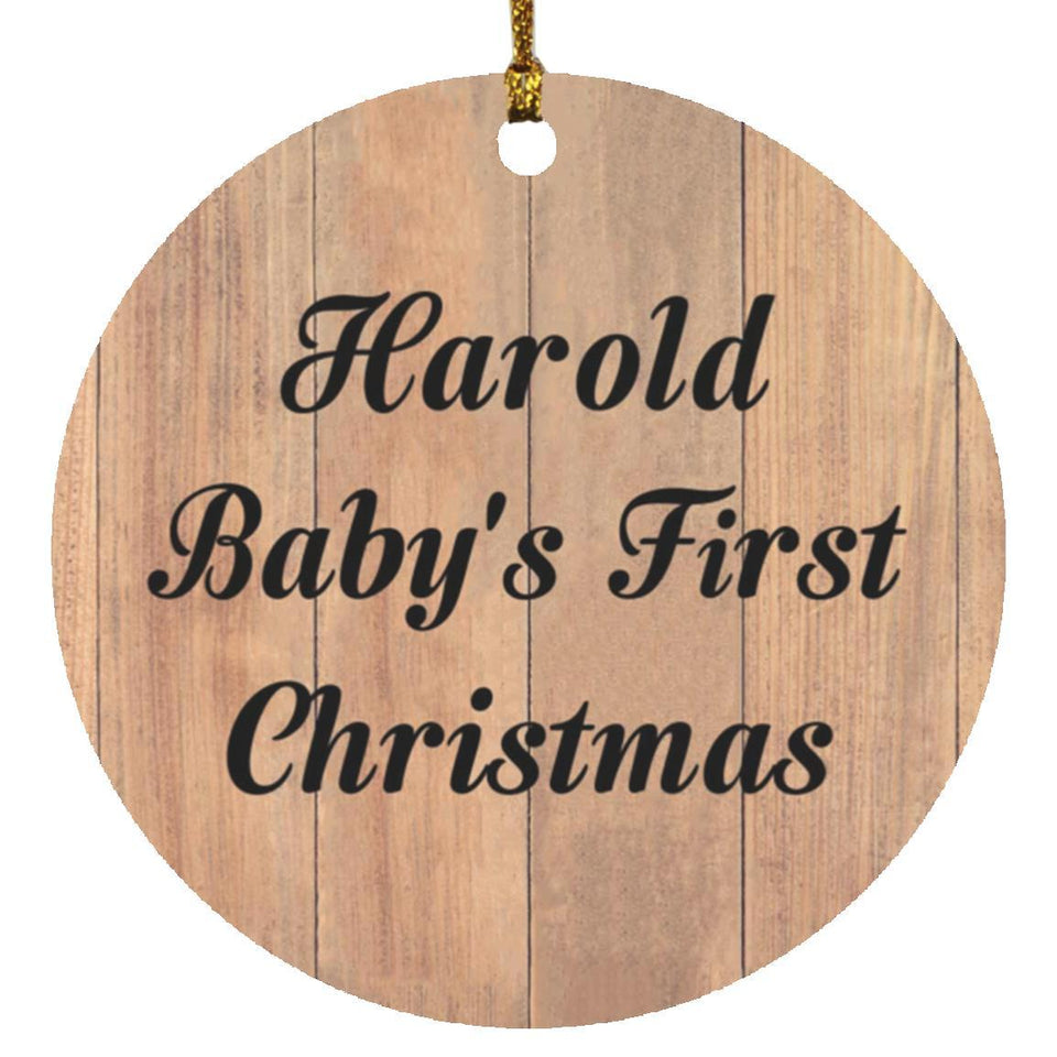 Harold Baby's First Christmas - Circle Ornament C