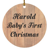 Harold Baby's First Christmas - Circle Ornament C