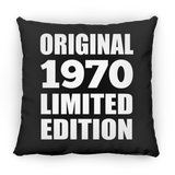 54th Birthday Original 1970 Limited Edition - Throw Pillow Black