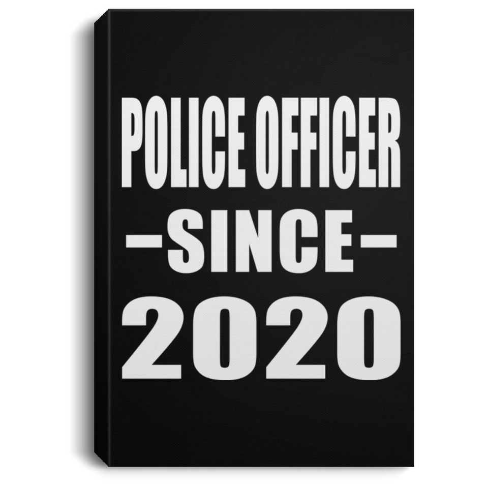 Police Officer Since 2020 - Canvas Portrait