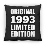 31st Birthday Original 1993 Limited Edition - Throw Pillow Black