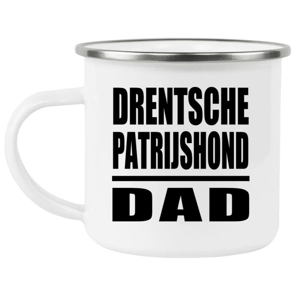 Drentsche Patrijshond Dad - 12oz Camping Mug