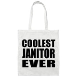 Coolest Janitor Ever - Tote Bag White