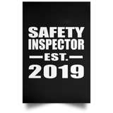 Safety Inspector Established EST. 2019 - Poster Portrait