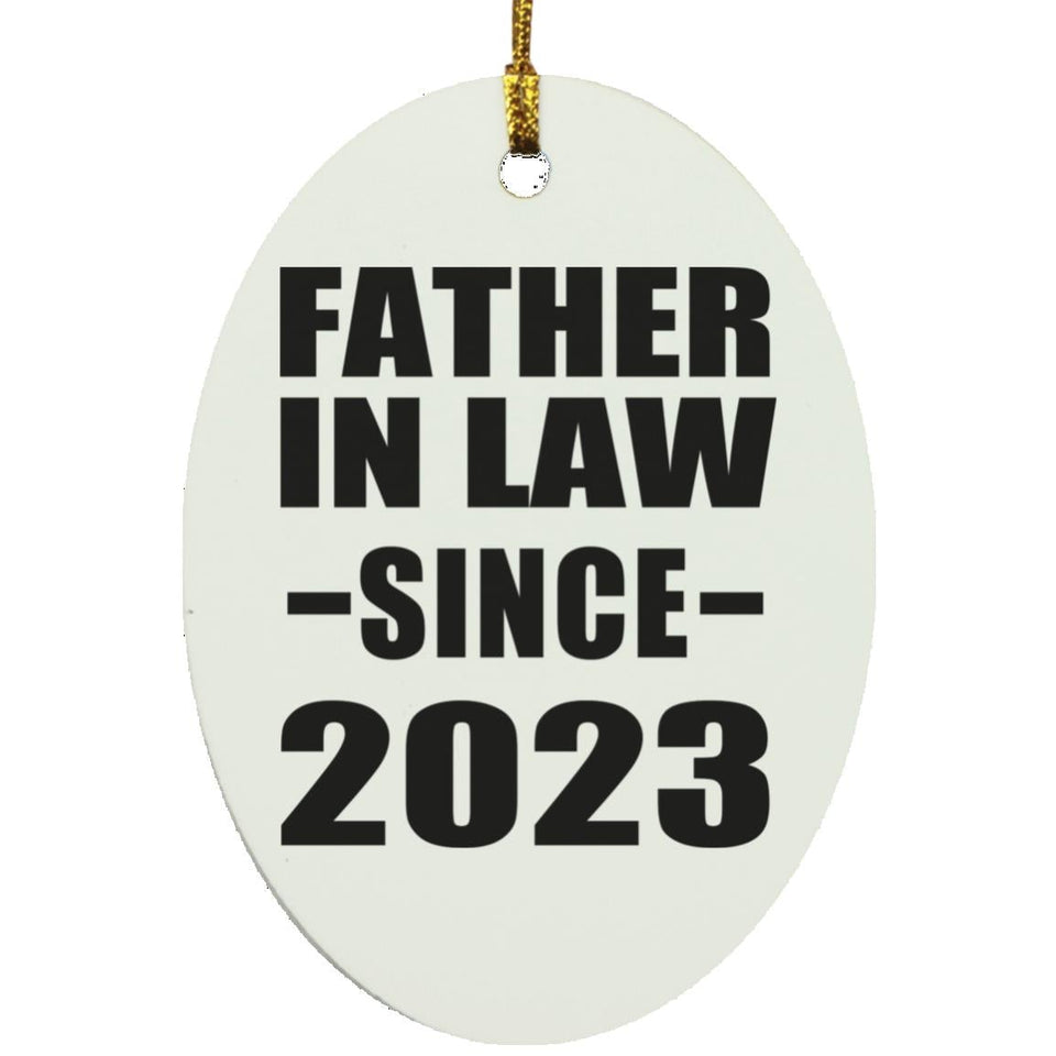 Father In Law Since 2023 - Oval Ornament