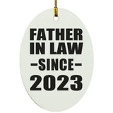 Father In Law Since 2023 - Oval Ornament
