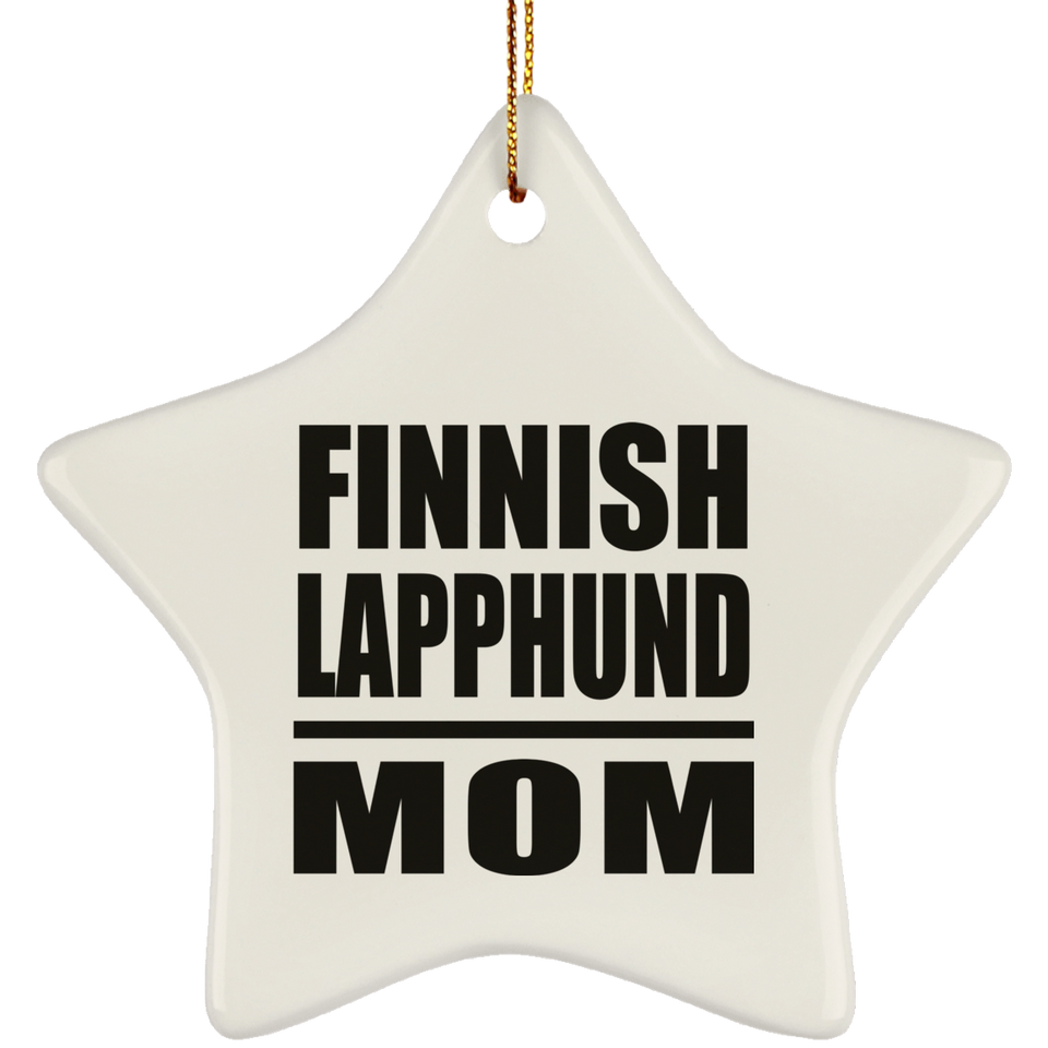 Finnish Lapphund Mom - Star Ornament