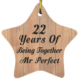 22nd Anniversary 22 Years Of Being Mr Perfect - Star Ornament C