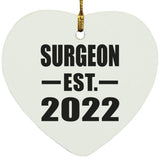 Surgeon Established EST. 2022 - Heart Ornament