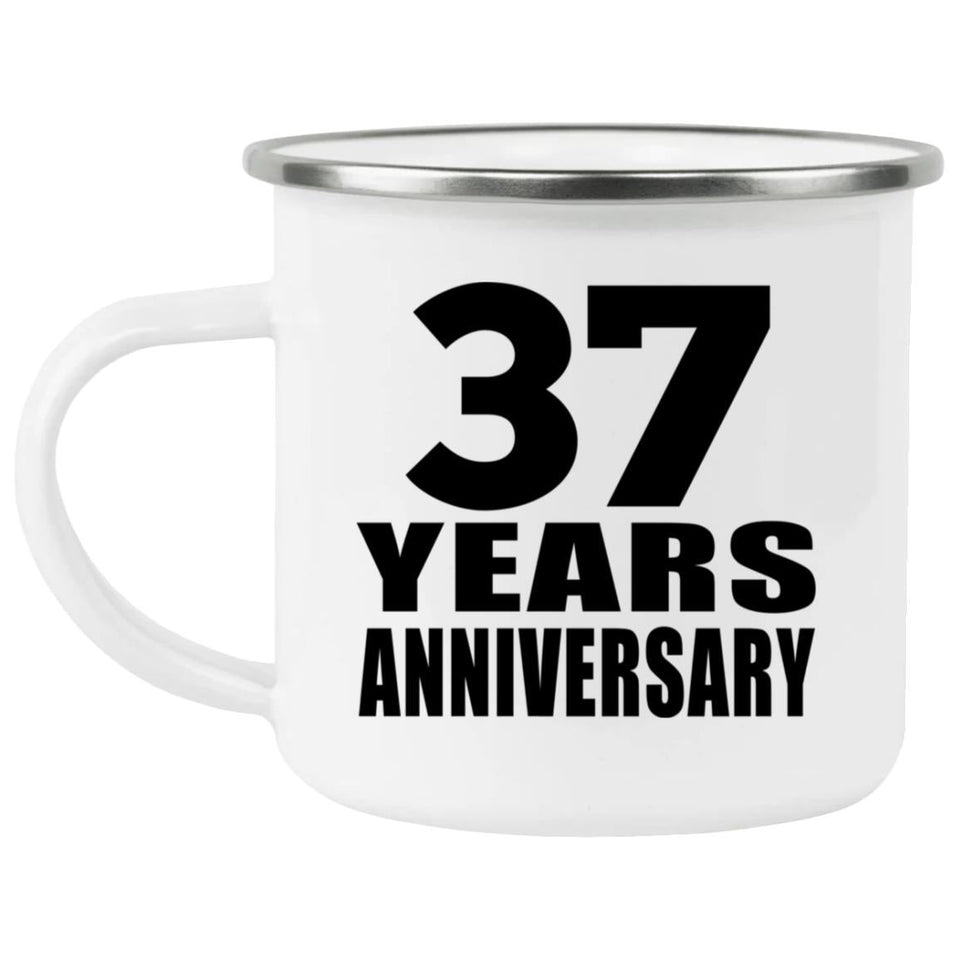 37th Anniversary 37 Years - 12oz Camping Mug