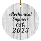 Mechanical Engineer Established Est. 2023 - Circle Ornament F
