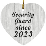 Security Guard Since 2023 - Heart Ornament F