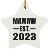 Mamaw Established EST. 2023 - Star Ornament
