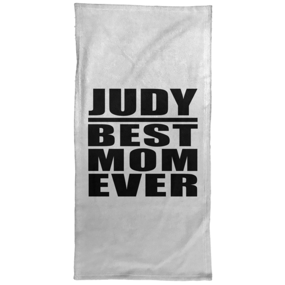 Judy Best Mom Ever - Hand Towel