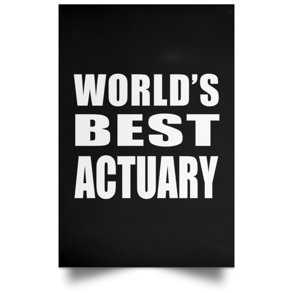 World's Best Actuary - Poster Portrait