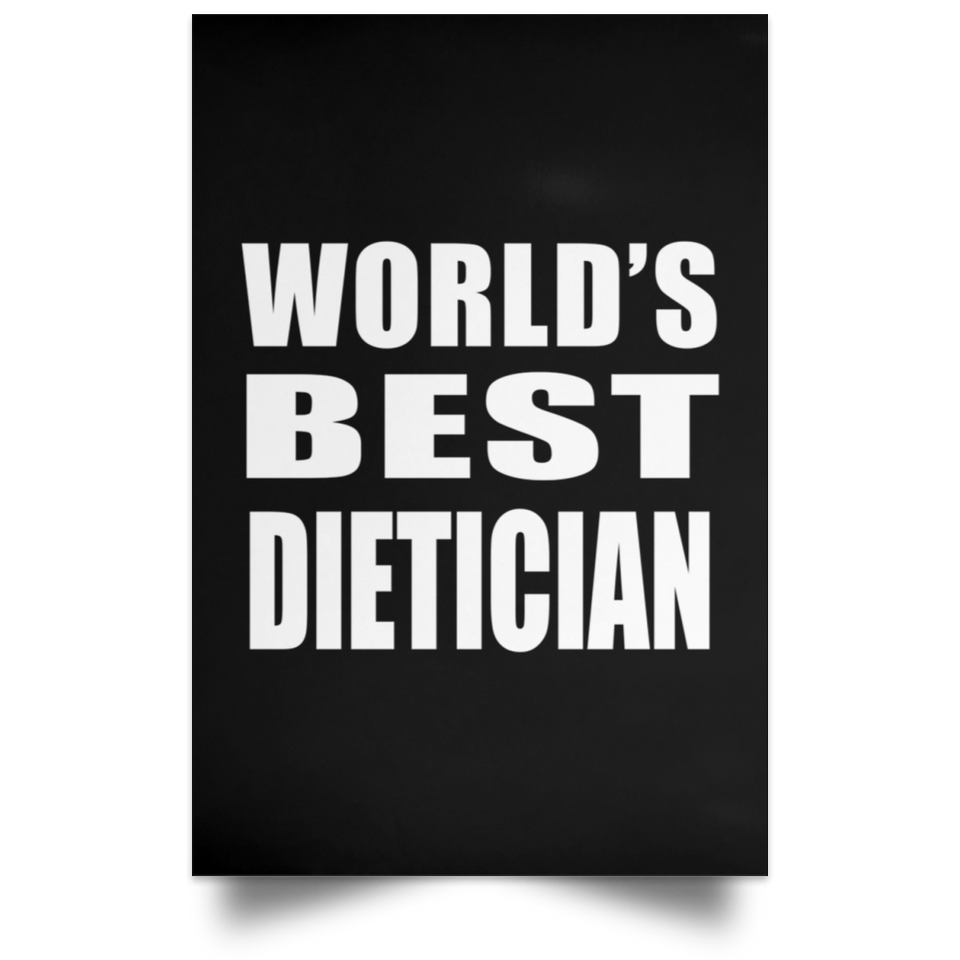 World's Best Dietician - Poster Portrait