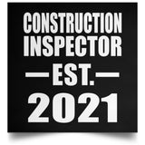 Construction Inspector Established EST. 2021 - Poster Square