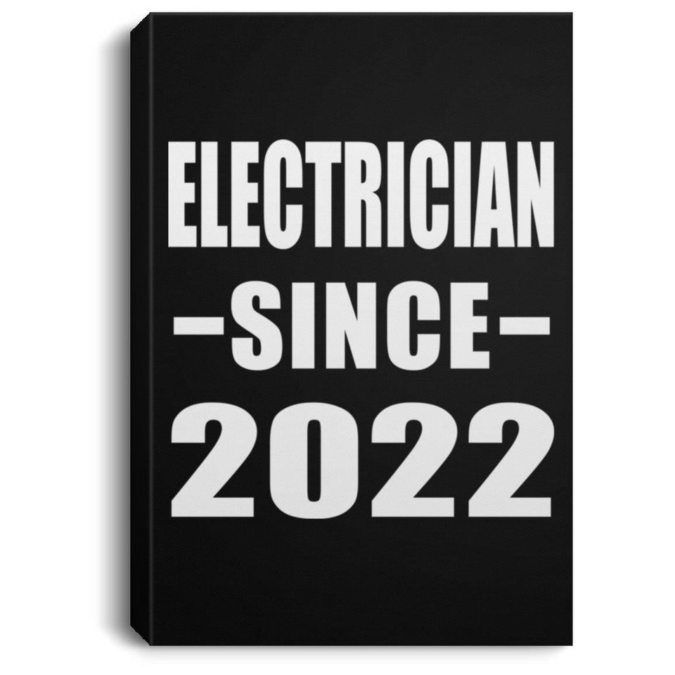 Electrician Since 2022 - Canvas Portrait