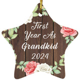 First Year As Grandkid 2024 - Star Ornament A